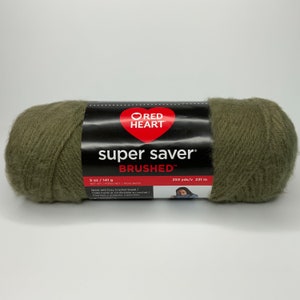 khaki super saver brushed yarn