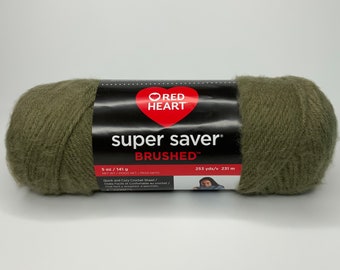 khaki super saver brushed yarn