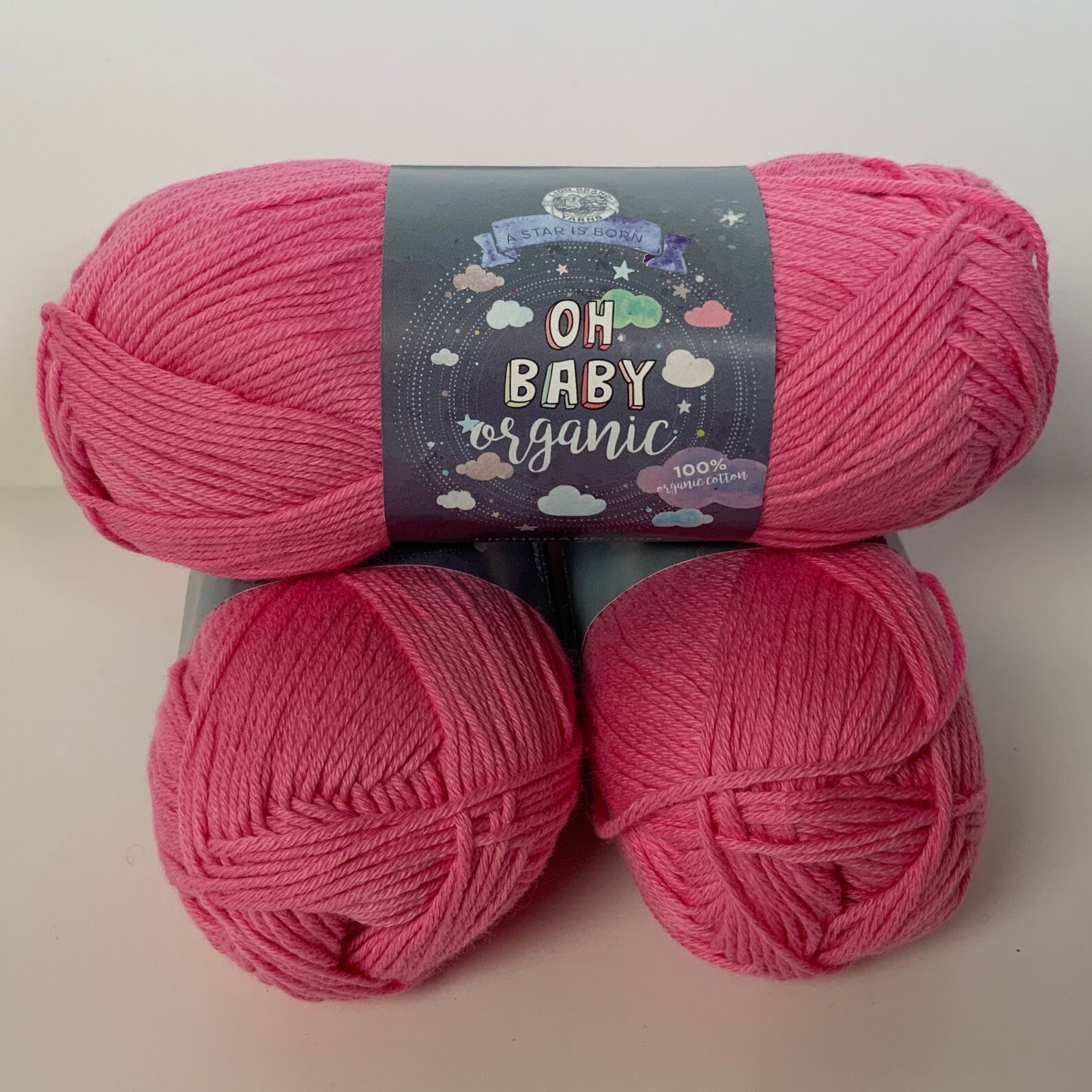 Pink oh baby organic yarn Etsy