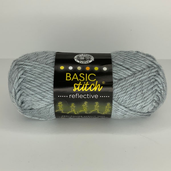 pure platinum basic stitch reflective yarn