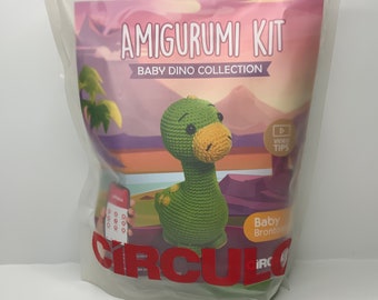 ベビーブロントサウルス サークロ恐竜あみぐるみ糸キット