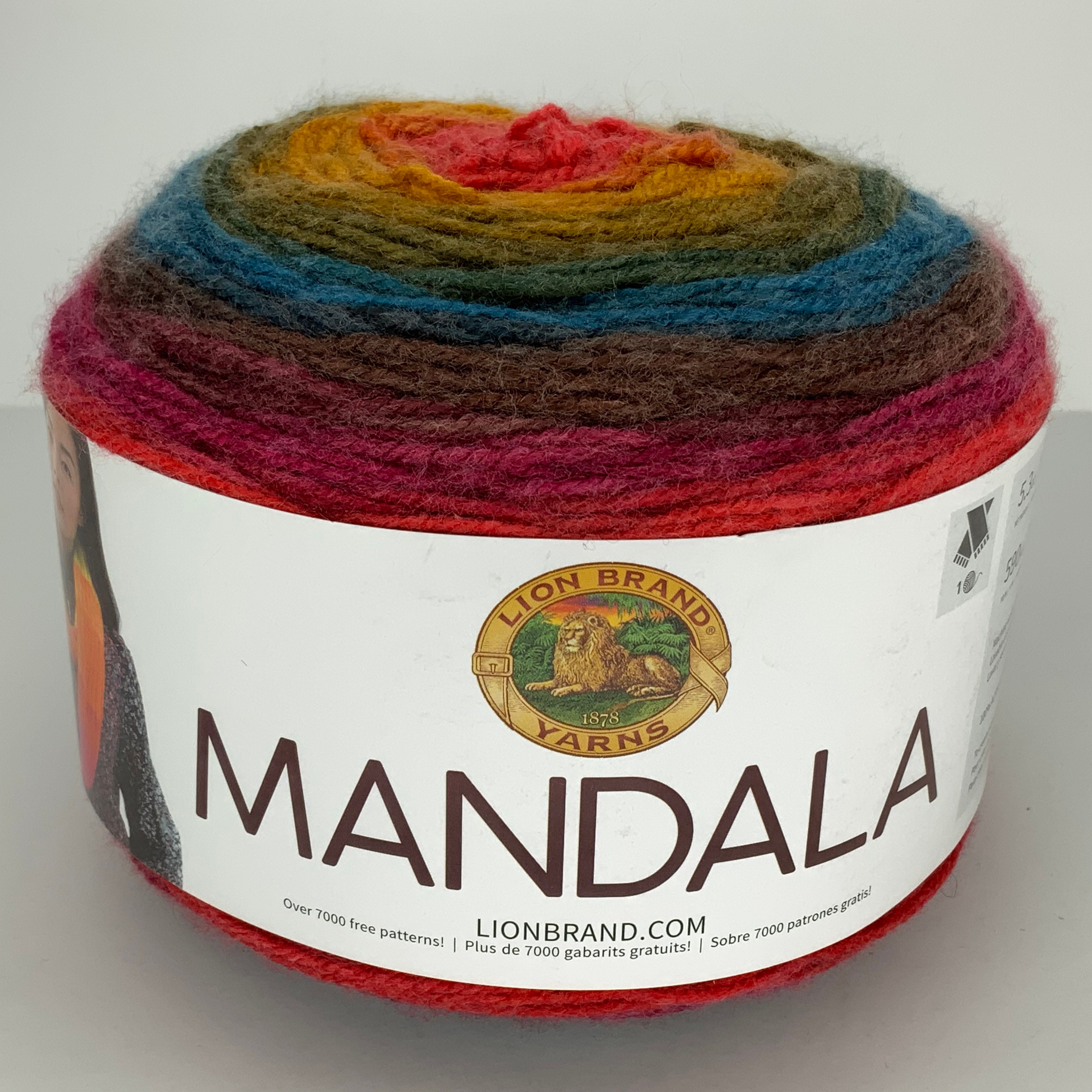 Lion Brand Yarn Madala Spirit Self-Striping Light Acrylic Multi