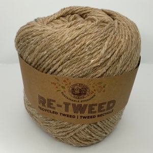 Erdnussbutter Re-Tweed Wolle