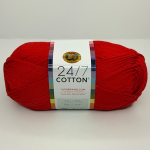 red 24/7 cotton yarn