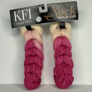butterfly bush painted sock degrade yarn