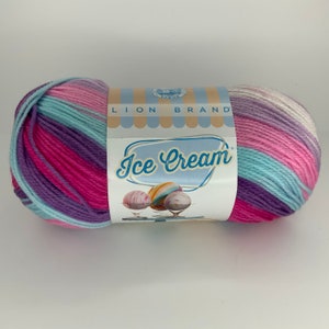 raspberry ripple ice cream yarn