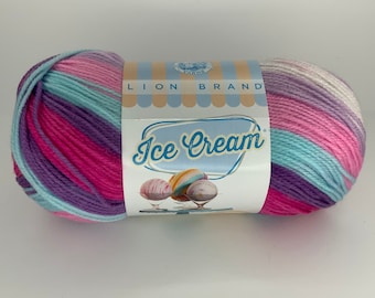 raspberry ripple ice cream yarn