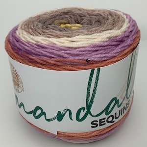 agate mandala sequins yarn