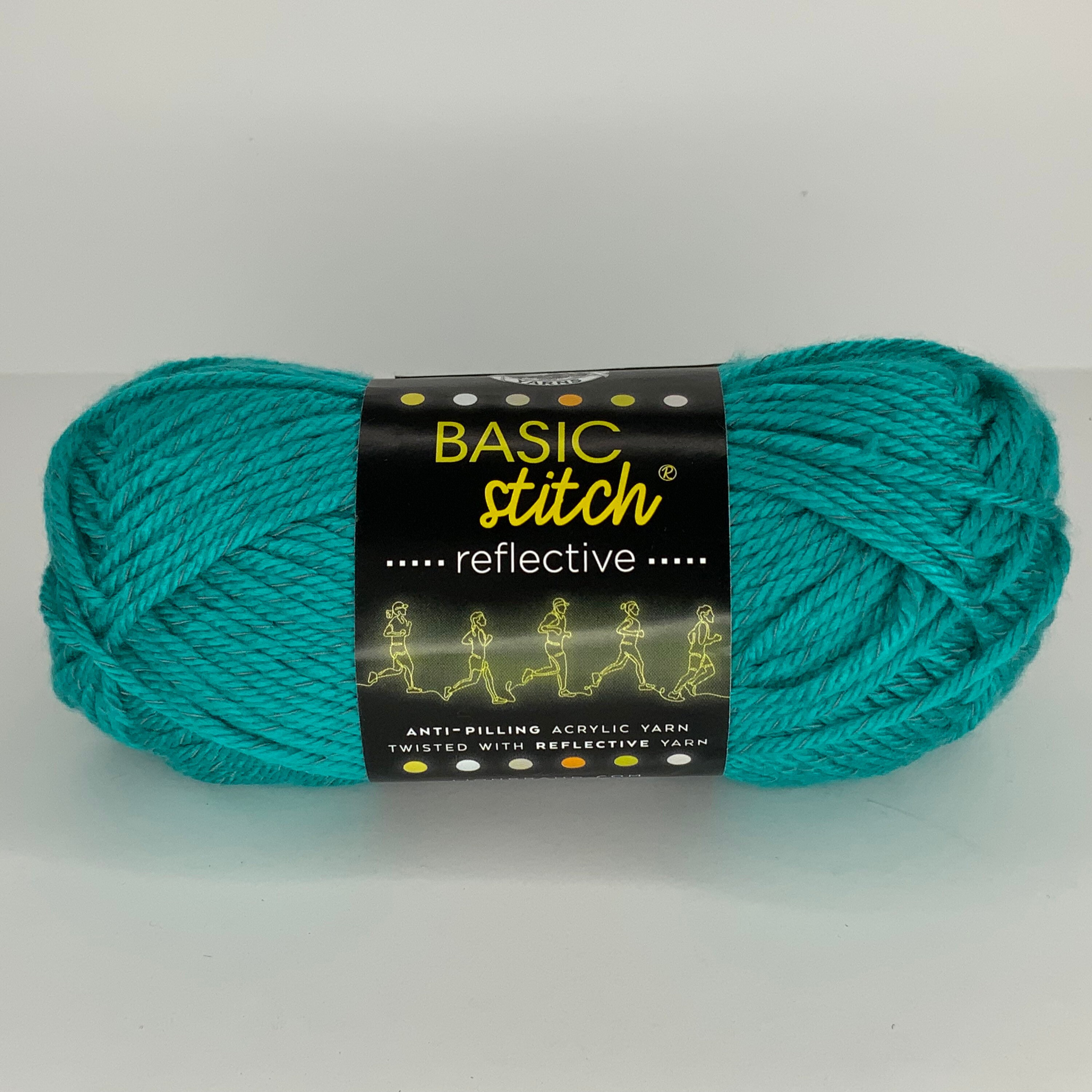 Lion Brand Basic Stitch Reflective Yarn Anti Pilling Platinum Gray New!