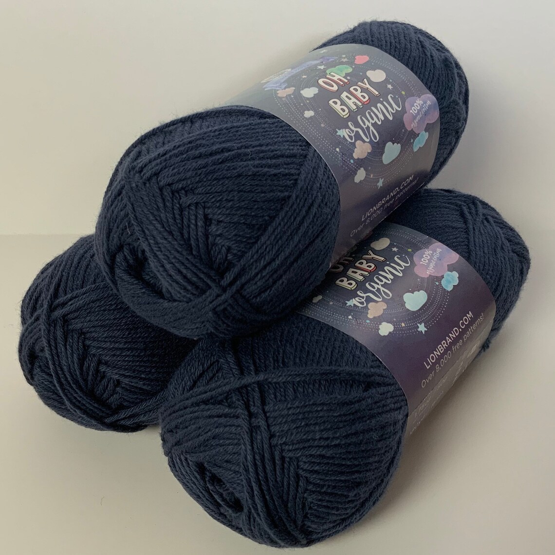 Navy oh baby organic yarn Etsy