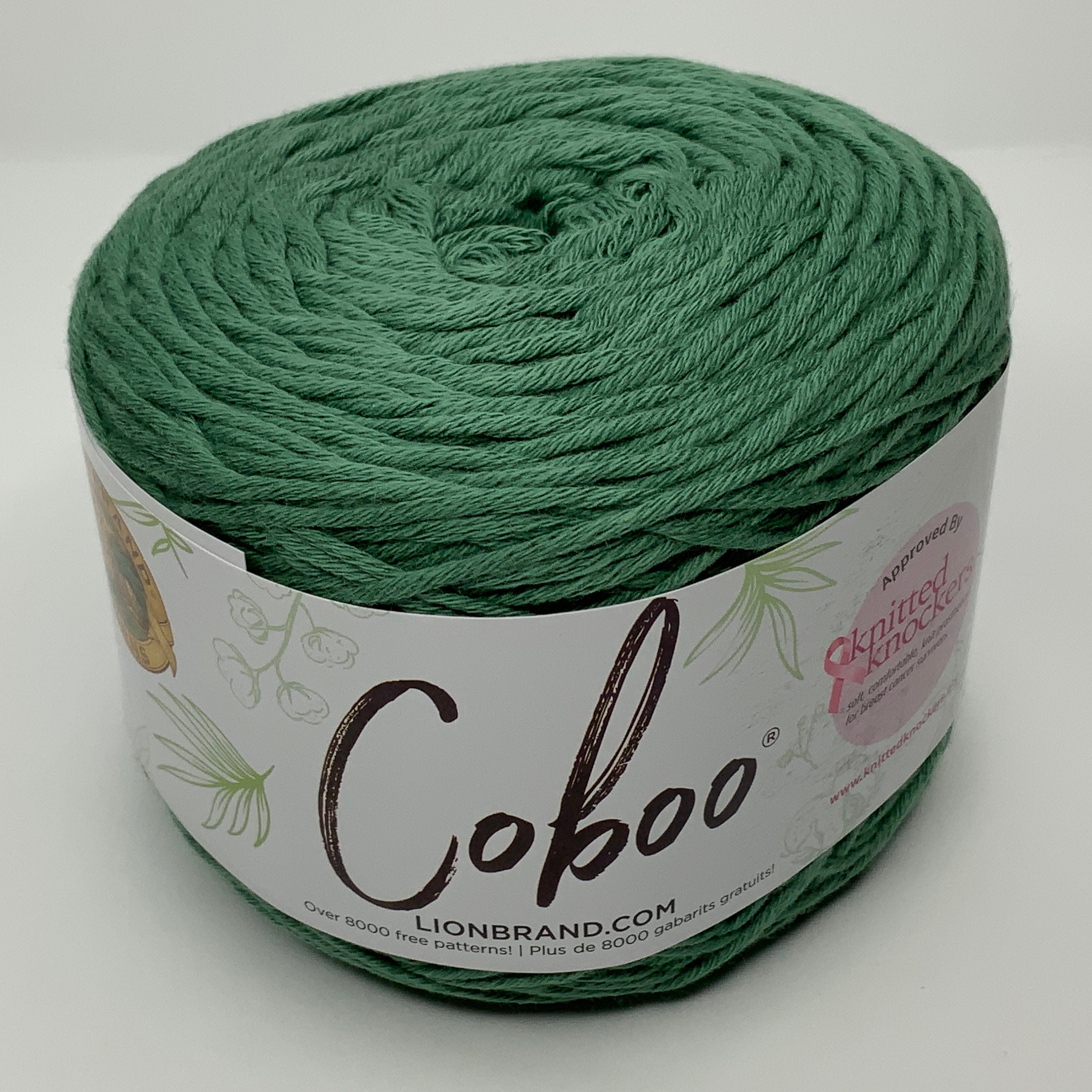 Lion Brand Yarn Coboo Lichen Light Green Yarn 3 Pack