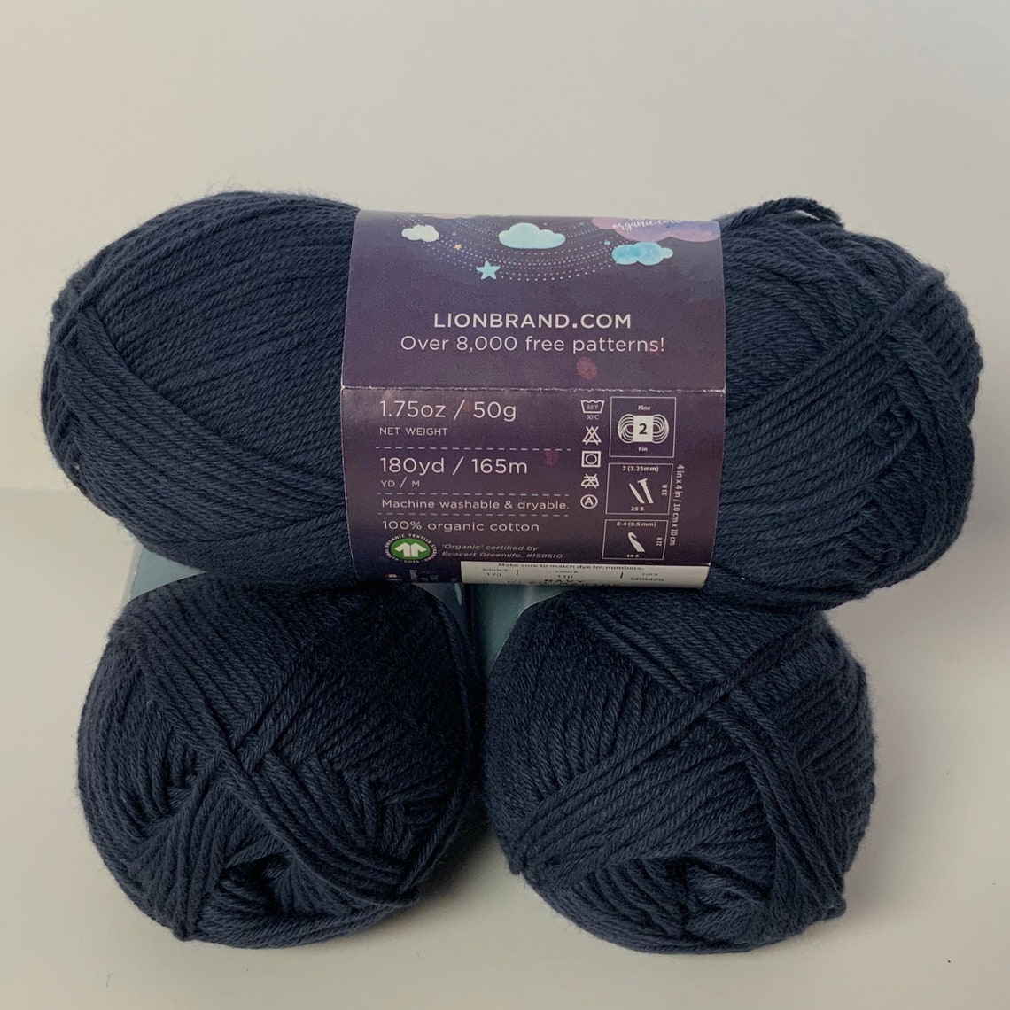 Navy oh baby organic yarn Etsy