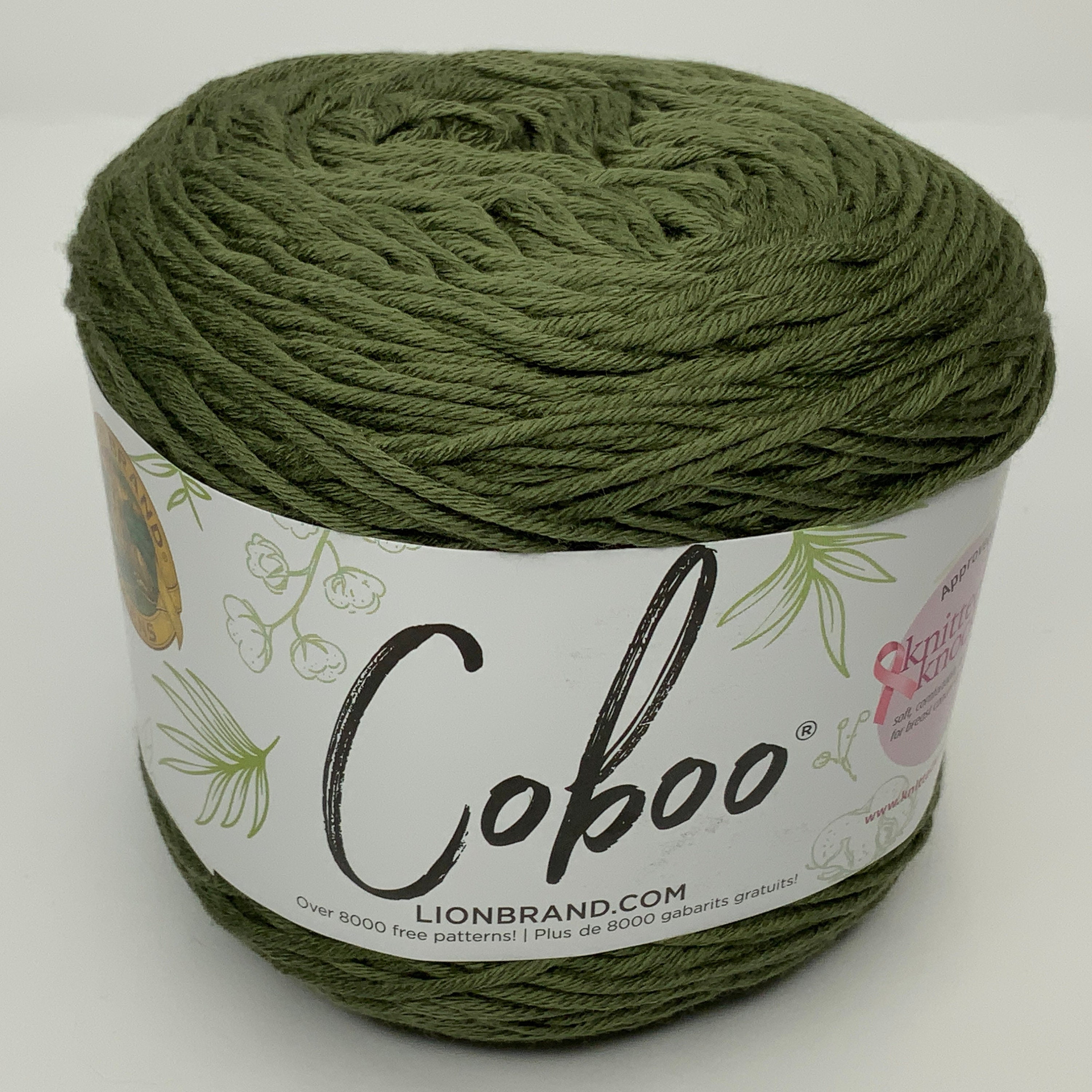 Lion Brand Coboo Yarn Olive