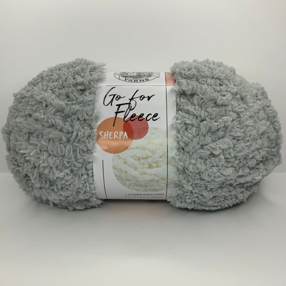 Pearl Gray Go for Fleece Sherpa Yarn 