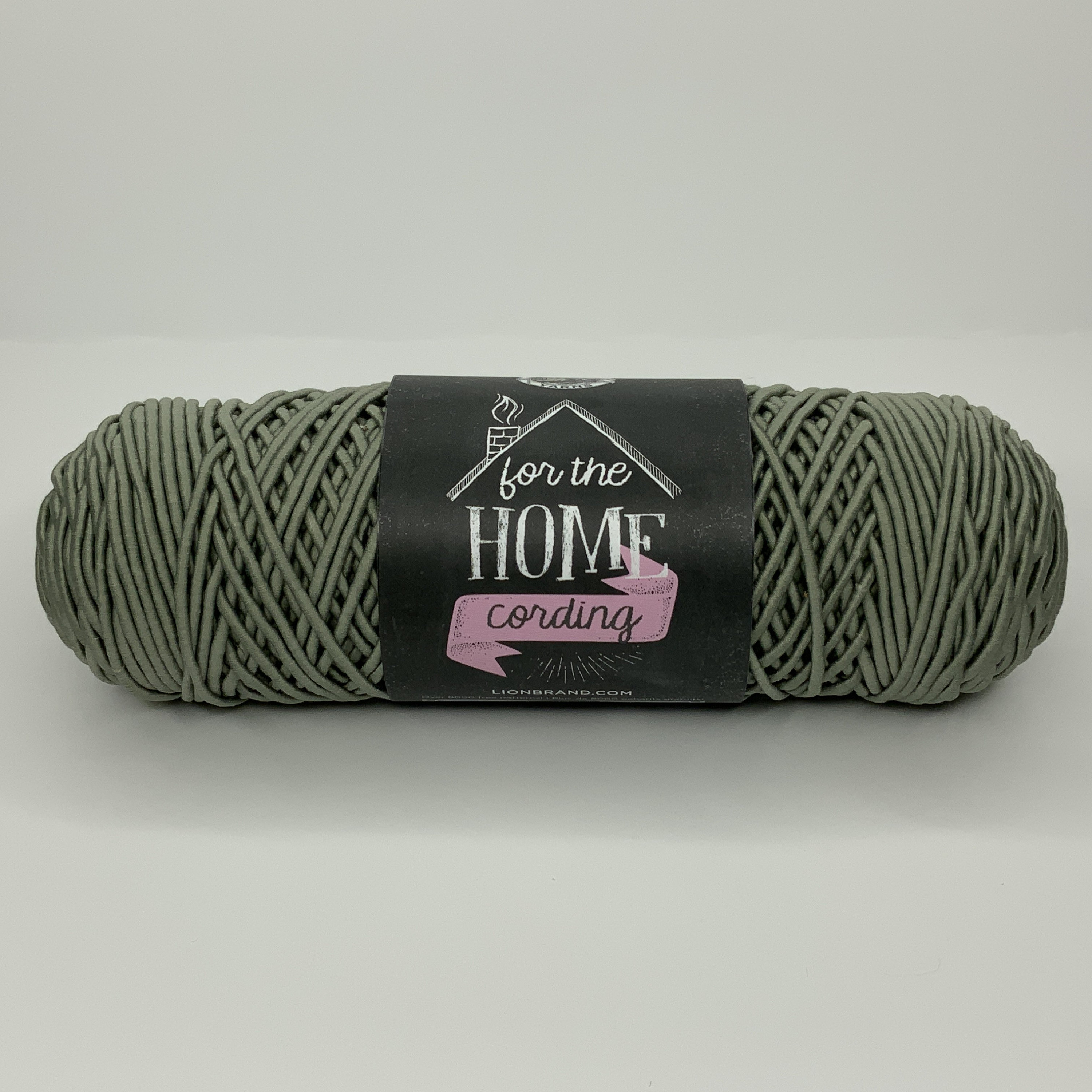 Lion Brand Yarn for The Home Cording Yarn, Grey