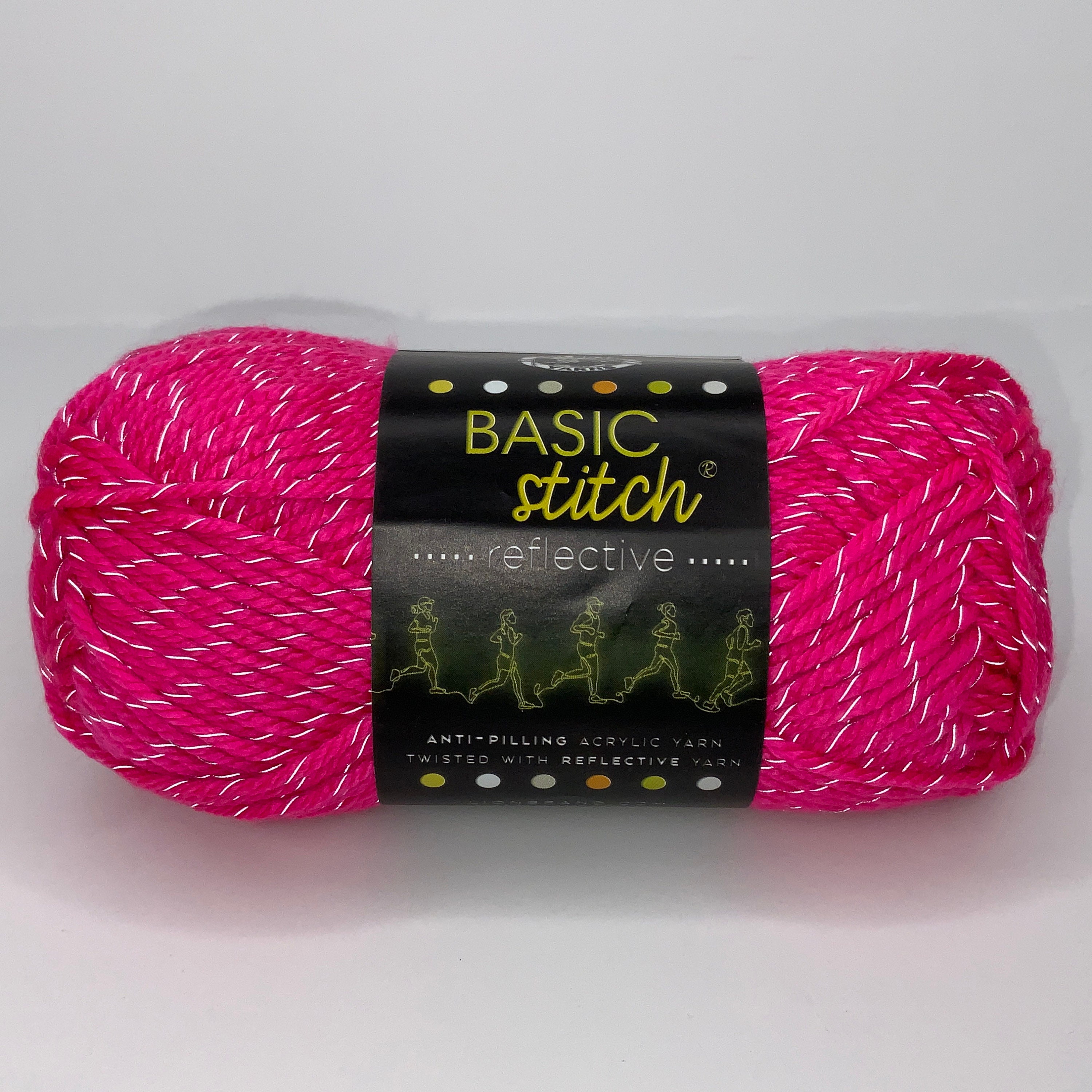 Atomic Pink Basic Stitch Reflective Yarn 