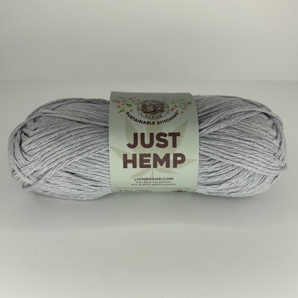 silver just hemp yarn