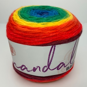 rainbow falls mandala baby yarn