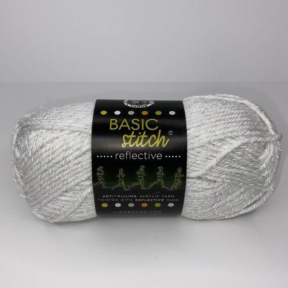 Summit White Basic Stitch Reflective Yarn 