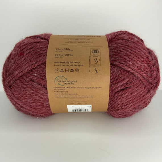 Galaxy purp Spark, Lion Brand Wool Ease Thick Quick Yarn, 5oz