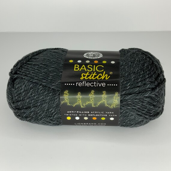  Lion Brand Yarn Basic Stitch Anti Pilling Yarn, Iron Grey
