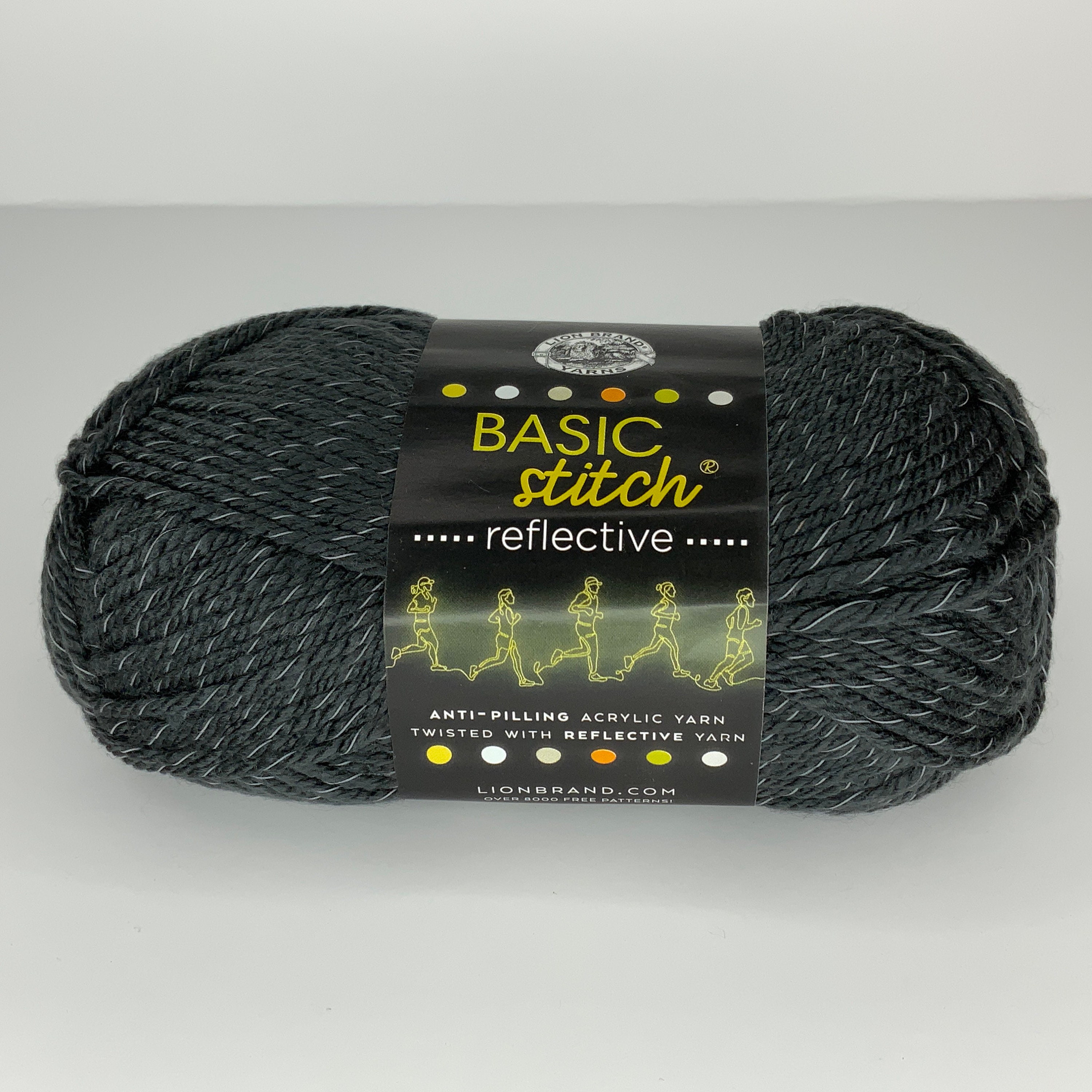Iron Grey Basic Stitch Reflective Yarn 