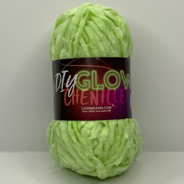 glow worm diy glow chenille yarn