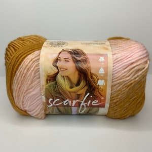COOKIES & CREAM Ice Cream Big Scoop Lion Brand Yarn Wt 3 Light Acrylic  Variegated Machine Wash Dry Knit Crochet Fiber DIY Project 7454 