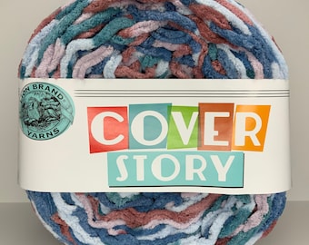 (1 Cake) Lion Brand Yarn Cover Super Bulky Yarn, Cameo