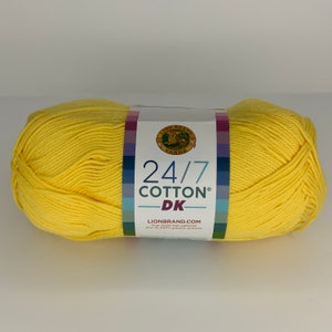 lemon drop 24/7 cotton dk yarn