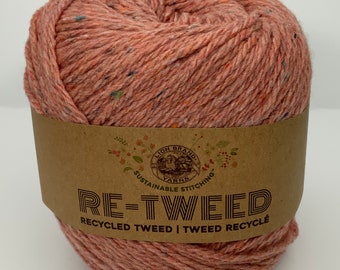 Grapefruit Re-tweed Yarn - Etsy
