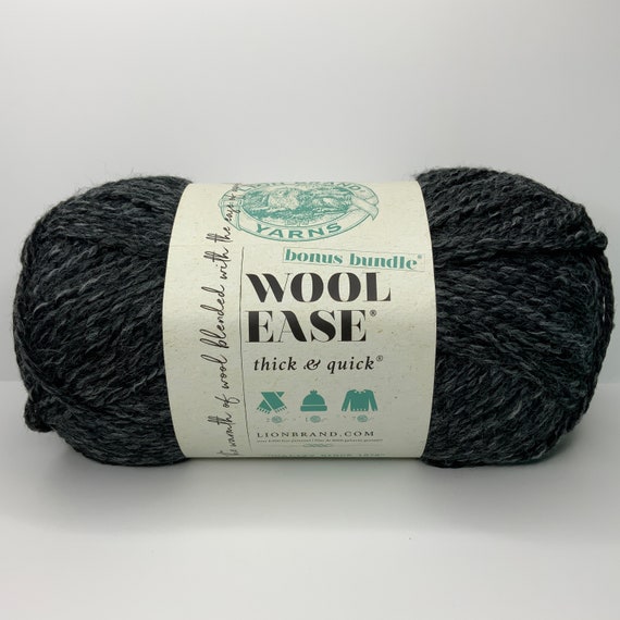 Charcoal Wool-ease Thick and Quick Bonus Bundle Yarn 