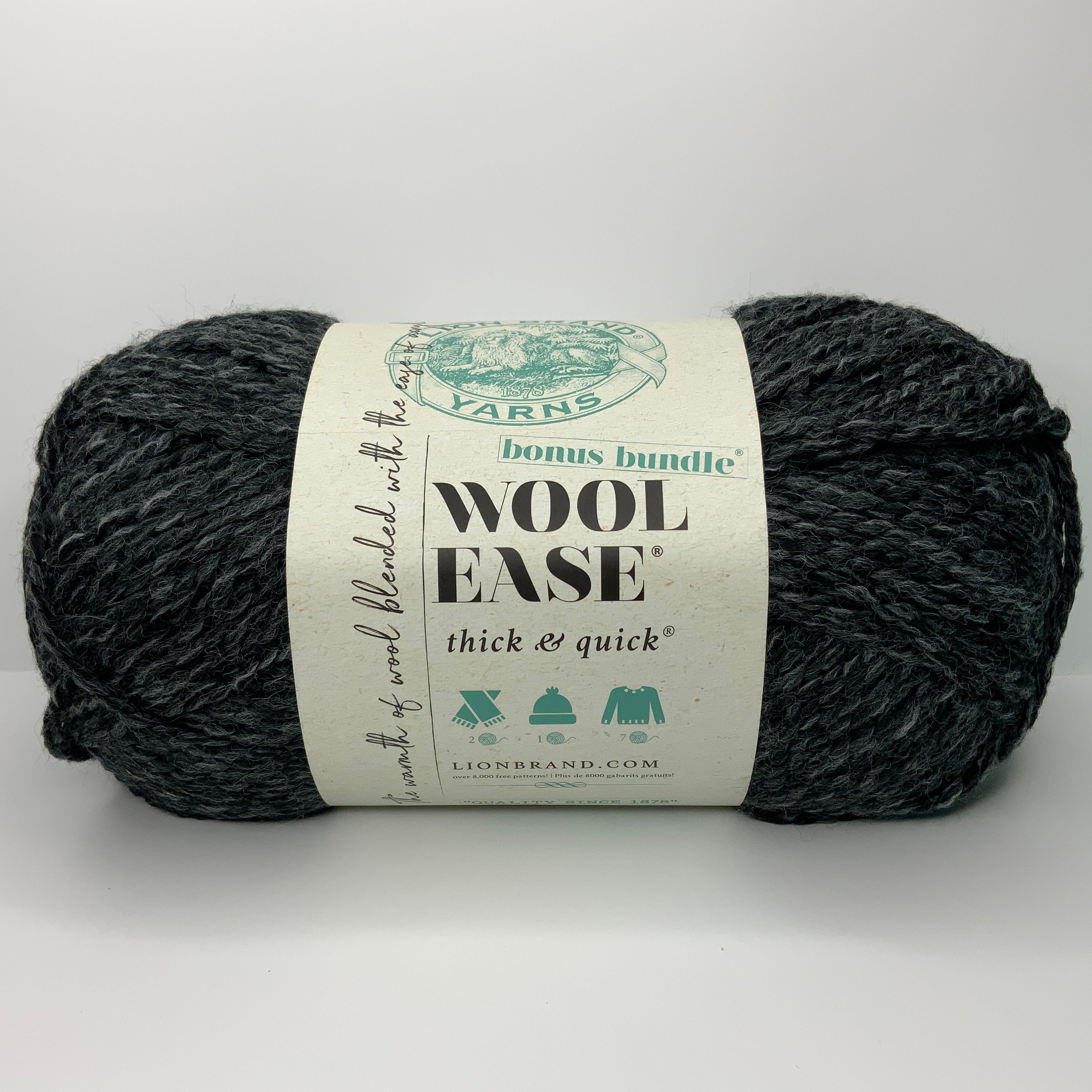 Buy Charcoal Wool-ease Thick and Quick Bonus Bundle Yarn Online in
