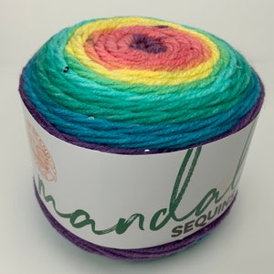 opal mandala sequins yarn