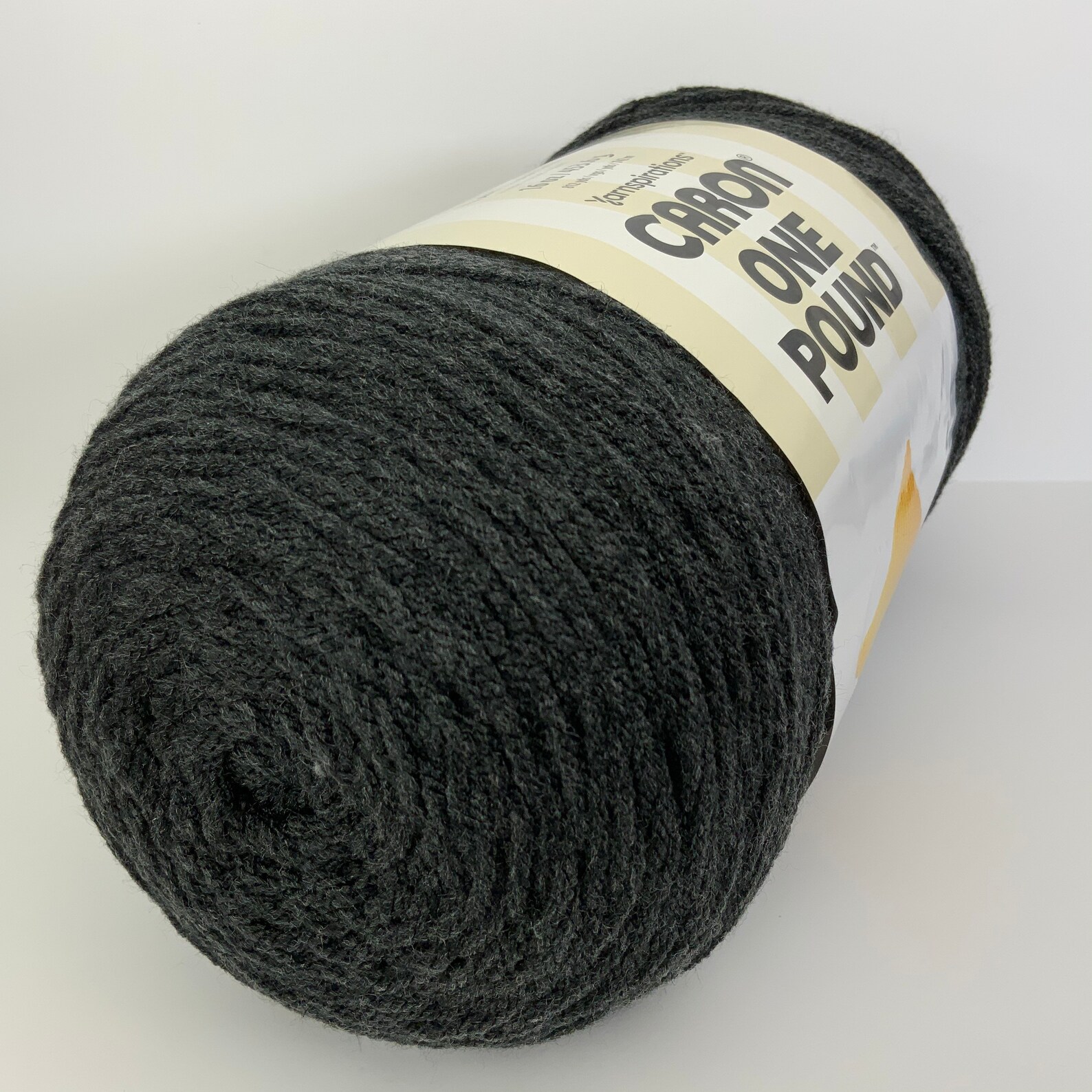 Dark grey mix caron one pound yarn Etsy