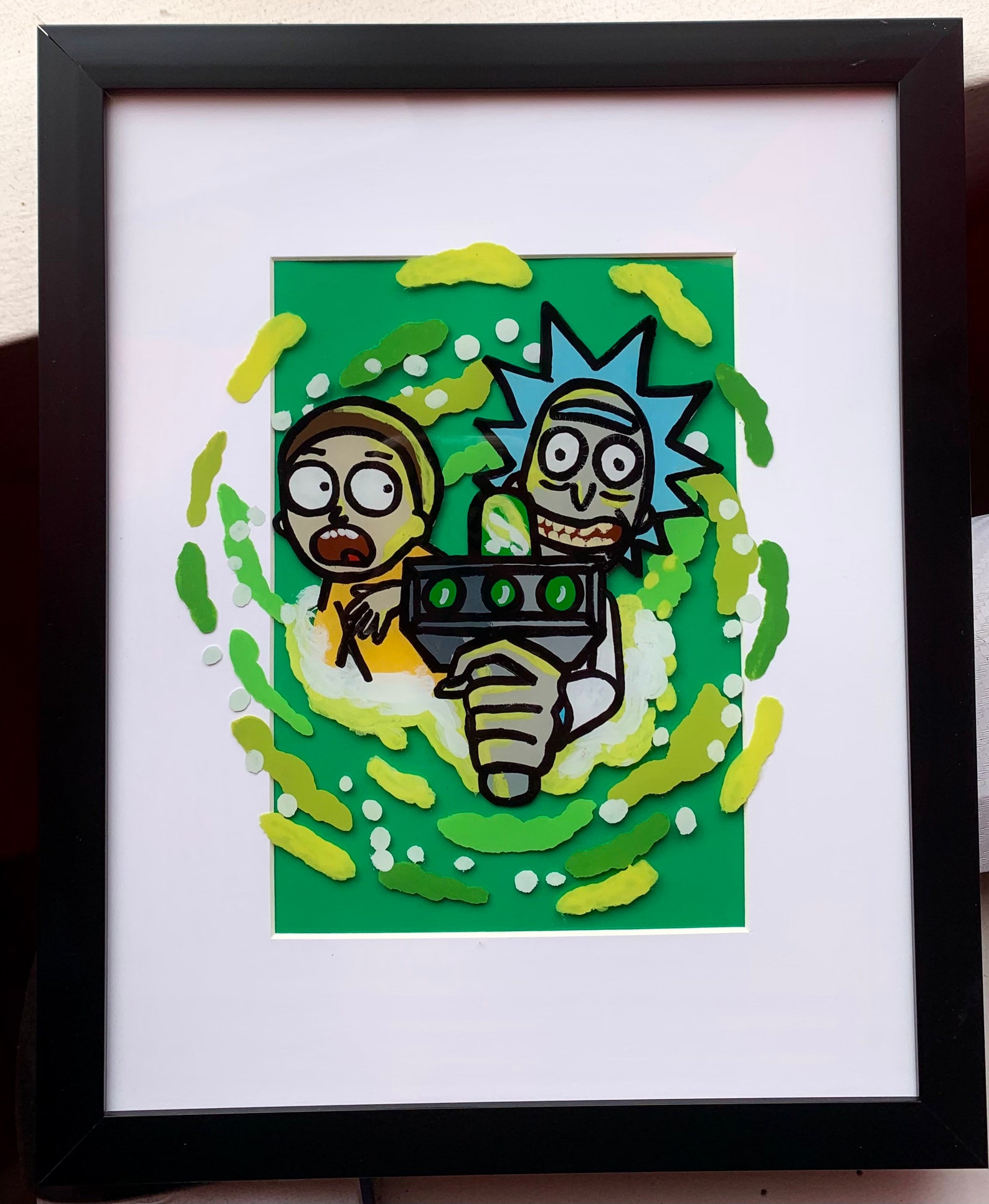 Rick and Morty Portal painting | Etsy