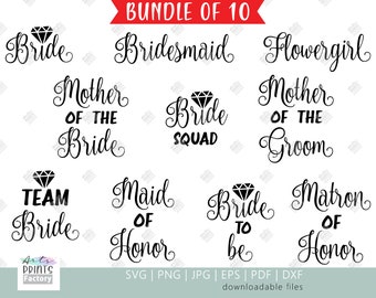 Download Bridal Words Svg Etsy