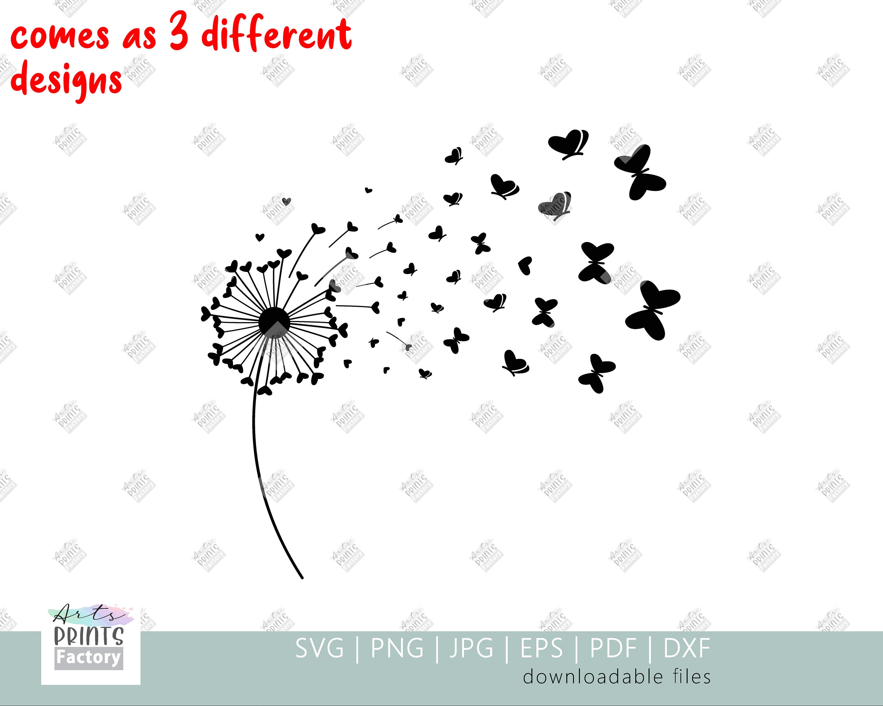 Download Dandelion butterfly love breathe SVG Digital Download ...
