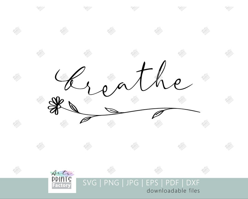 Download Just Breath SVG Digital Download file for Silhouette and ...