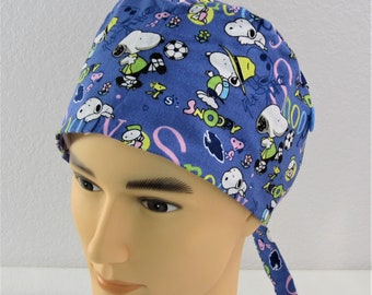 HAT PIXIE/SCRUB MEDICAL/ SURGICAL SNOOPY  ON VALENTINE 