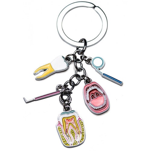 Dental Key Chain and Temp Tooth Tattoo for Dentist and Dental Etsy