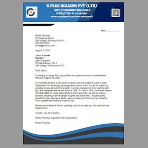 Briefkopf Vorlage, Corporate Briefkopf, Business Briefkopf, druckbare bearbeitbare A4 Größe US Letter Größe MS Word Vorlage, Sofortiger Download