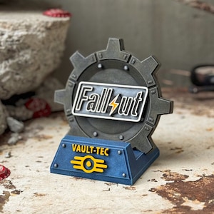 Fallout Mobile Phone Stand, Vault Door Shaped Phone Stand, Fallout Decor