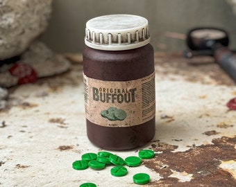 Weathered Buffout Bottle and Pills, Fallout 3, Fallout New Vegas Steroid, Artifact Fallout Inspired, Buffout Replica