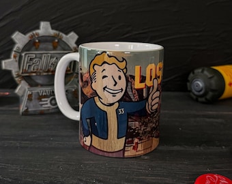 Fallout Mug, Vault boy,  Fallout Vault Boy Coffee Cup, Gaming Mug, Gamer Gift, Pipboy Mug, Fallout 11oz Mug, Video Game Gift