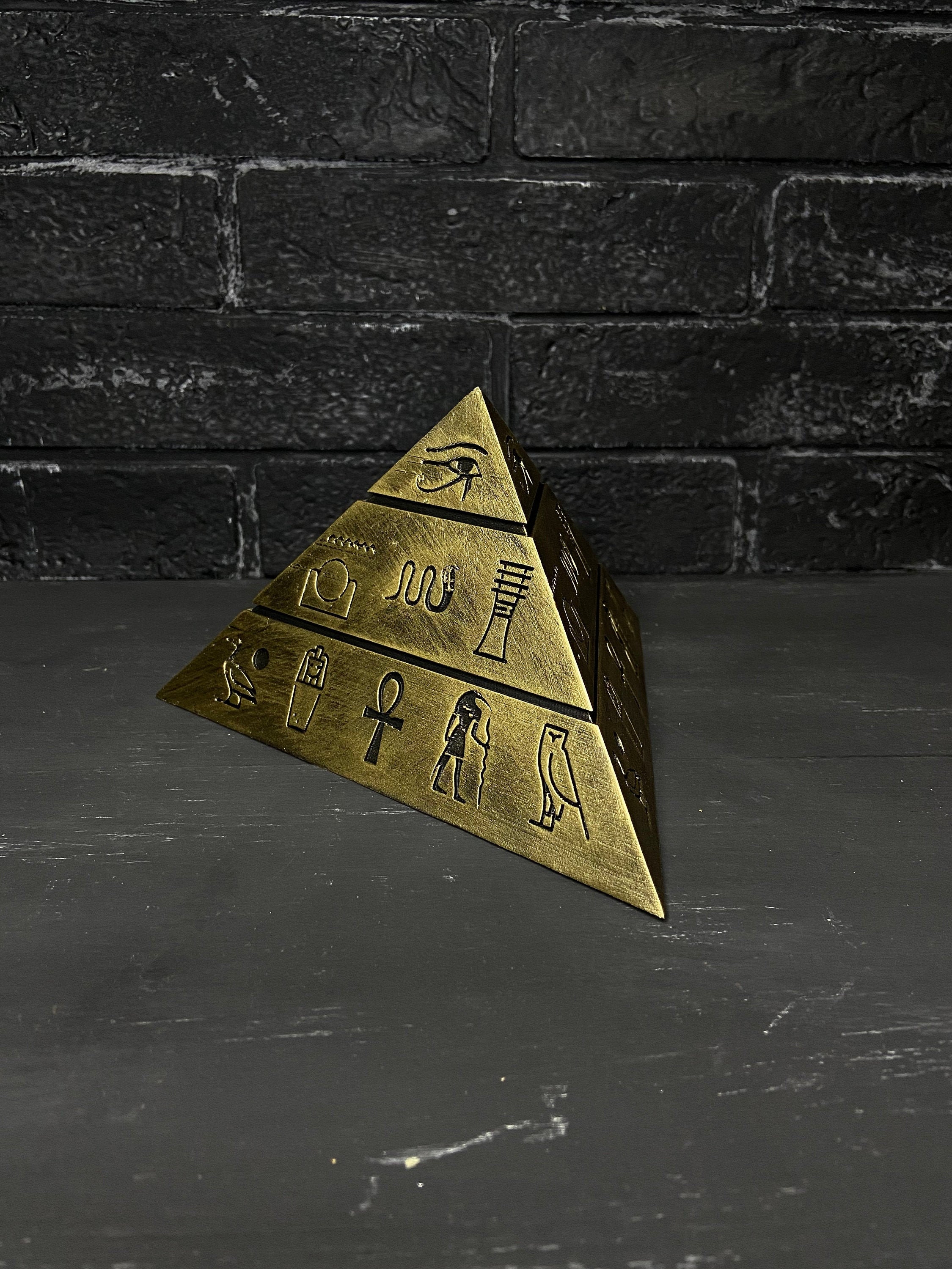 Egyptian Pyramid Statue Pyramidion Vintage Ancient Egyptian Etsy