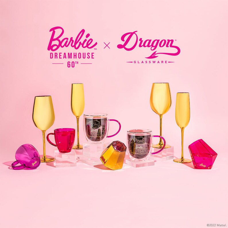 Barbie™ x Dragon Glassware® Dreamhouse™ Espresso Cups