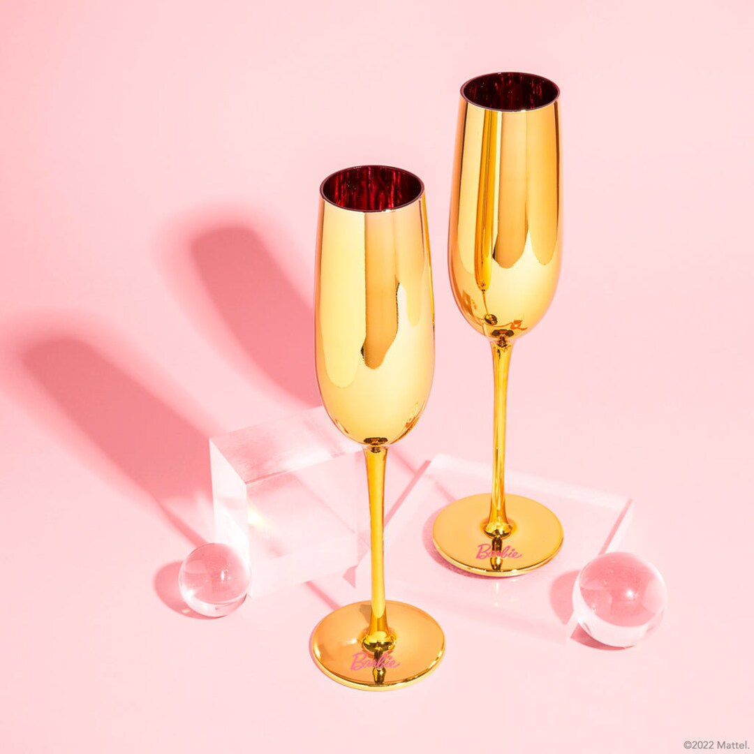 Barbie™ X Dragon Glassware® Dreamhouse™ Champagne Flutes Etsy