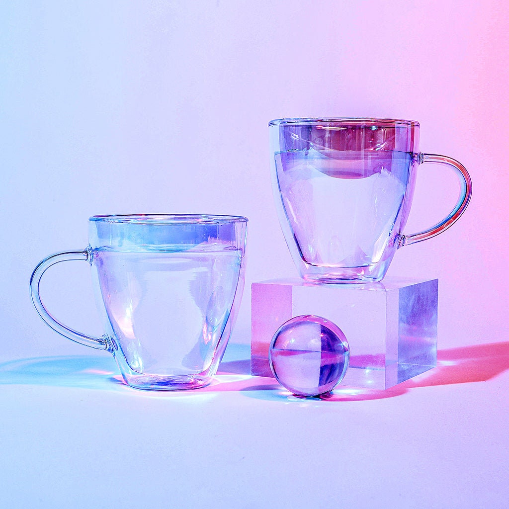 Espresso Cup Double Wall Glass 120ML (1 Cup) + (2 Cup) Options