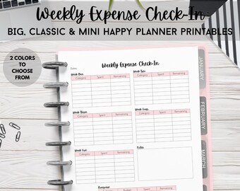 Mini Happy Planner Inserts | Etsy